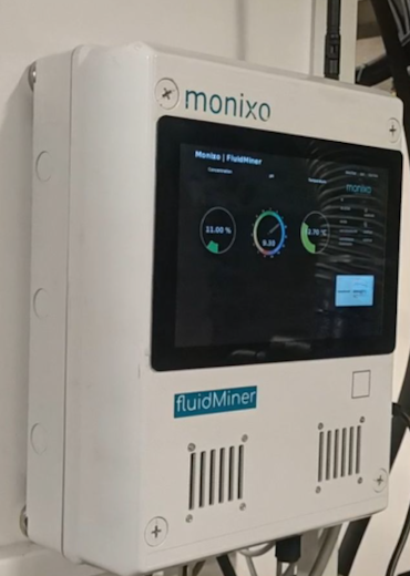 FluidMiner en fonctionnement